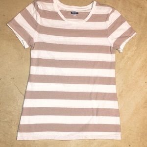 Old Navy Women’s Striped Crew-Neck Slim-Fit Tee